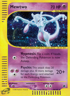 Mewtwo, Expedition Base Set #20, Pokémon TCG card