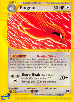 Pidgeot, Expedition Base Set #59, Pokémon TCG card