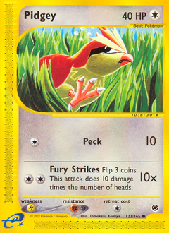 Pidgey, Expedition Base Set #123, Pokémon TCG card