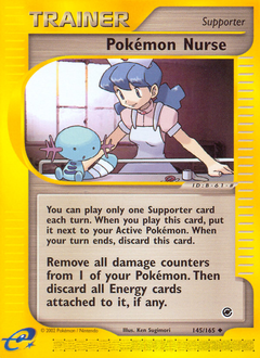 Pokémon Nurse, Expedition Base Set #145, Pokémon TCG card
