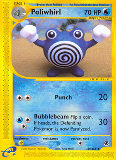 Poliwhirl, Expedition Base Set #89, Pokémon TCG card