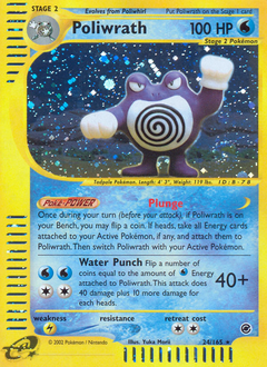 Poliwrath, Expedition Base Set #24, Pokémon TCG card