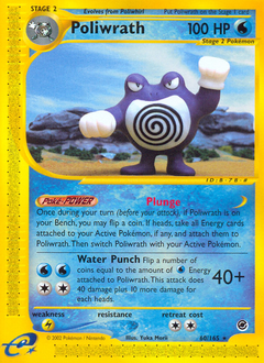 Poliwrath, Expedition Base Set #60, Pokémon TCG card