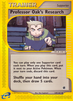 Professor Oak's Research, Expedition Base Set #149, Pokémon TCG card