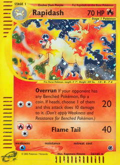 Rapidash, Expedition Base Set #26, Pokémon TCG card