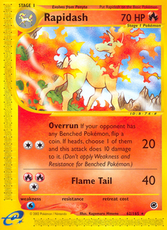 Rapidash, Expedition Base Set #62, Pokémon TCG card