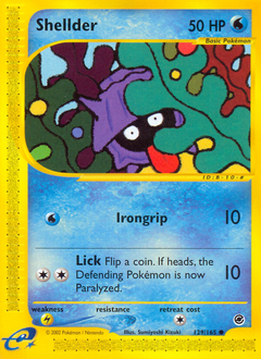 Shellder, Expedition Base Set #129, Pokémon TCG card