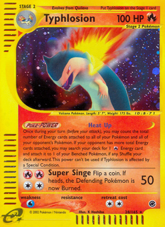 Typhlosion, Expedition Base Set #28, Pokémon TCG card