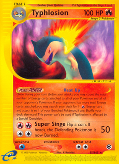 Typhlosion, Expedition Base Set #65, Pokémon TCG card