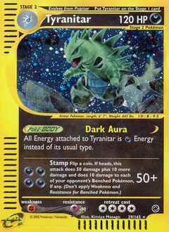 Tyranitar, Expedition Base Set #29, Pokémon TCG card