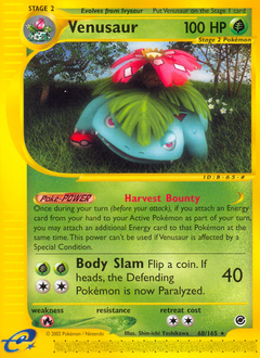 Venusaur, Expedition Base Set #68, Pokémon TCG card