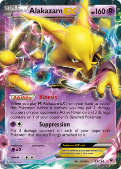 Alakazam-EX, Fates Collide #25, Pokémon TCG card