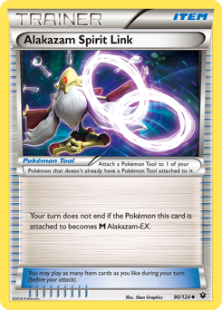 Alakazam Spirit Link, Fates Collide #90, Pokémon TCG card