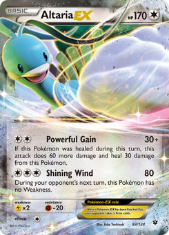 Altaria-EX, Fates Collide #83, Pokémon TCG card