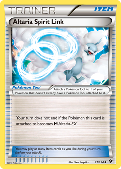Altaria Spirit Link, Fates Collide #91, Pokémon TCG card
