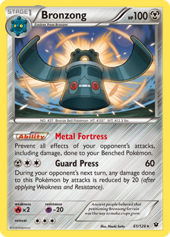 Bronzong, Fates Collide #61, Pokémon TCG card
