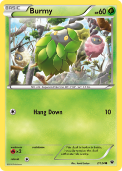 Burmy, Fates Collide #2, Pokémon TCG card