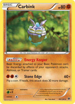 Carbink, Fates Collide #49, Pokémon TCG card