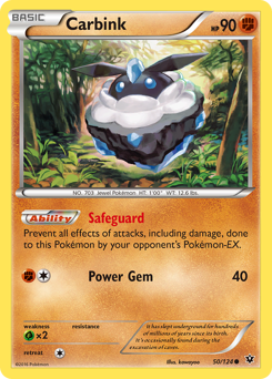 Carbink, Fates Collide #50, Pokémon TCG card