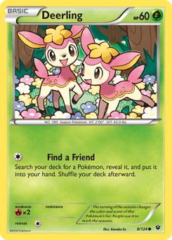 Deerling, Fates Collide #8, Pokémon TCG card