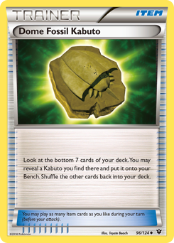Dome Fossil Kabuto, Fates Collide #96, Pokémon TCG card
