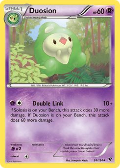 Duosion, Fates Collide #34, Pokémon TCG card