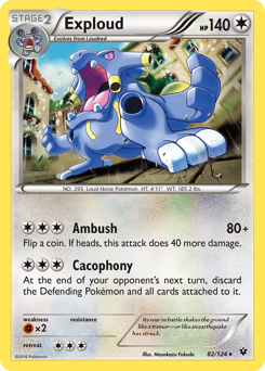 Exploud, Fates Collide #82, Pokémon TCG card