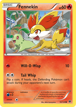 Fennekin, Fates Collide #10, Pokémon TCG card