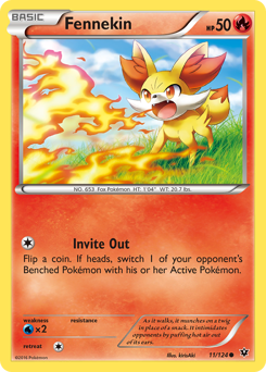 Fennekin, Fates Collide #11, Pokémon TCG card