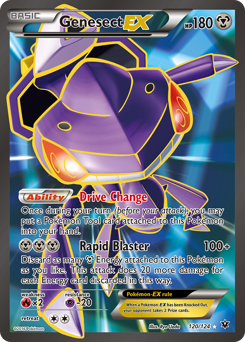 Genesect-EX, Fates Collide #120, Pokémon TCG card