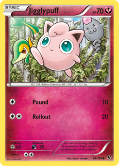 Jigglypuff, Fates Collide #65, Pokémon TCG card