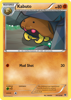 Kabuto, Fates Collide #38, Pokémon TCG card