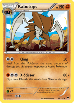 Kabutops, Fates Collide #39, Pokémon TCG card