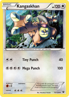 Kangaskhan, Fates Collide #75, Pokémon TCG card