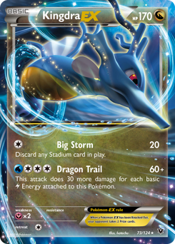 Kingdra-EX, Fates Collide #73, Pokémon TCG card