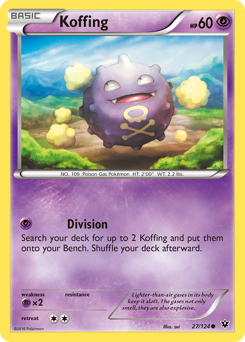 Koffing, Fates Collide #27, Pokémon TCG card