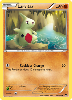 Larvitar, Fates Collide #40, Pokémon TCG card