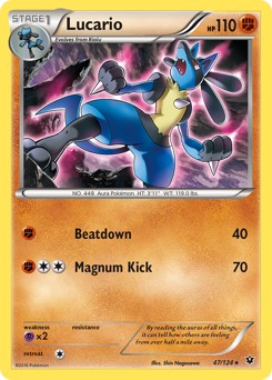 Lucario, Fates Collide #47, Pokémon TCG card
