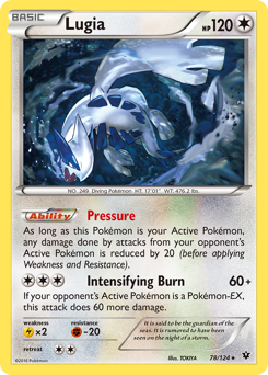Lugia, Fates Collide #78, Pokémon TCG card