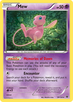 Mew, Fates Collide #29, Pokémon TCG card