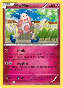 Mr. Mime, Fates Collide #67, Pokémon TCG card