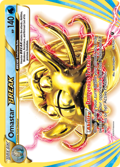 Omastar BREAK, Fates Collide #19, Pokémon TCG card