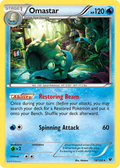 Omastar, Fates Collide #18, Pokémon TCG card