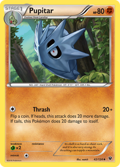 Pupitar, Fates Collide #42, Pokémon TCG card