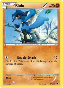 Riolu, Fates Collide #45, Pokémon TCG card