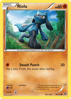Riolu, Fates Collide #46, Pokémon TCG card