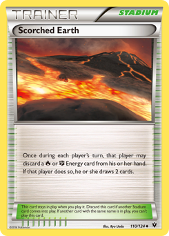 Scorched Earth, Fates Collide #110, Pokémon TCG card
