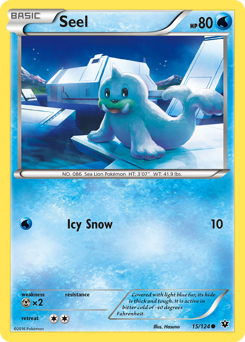 Seel, Fates Collide #15, Pokémon TCG card