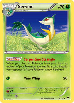 Servine, Fates Collide #6, Pokémon TCG card