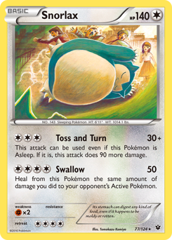 Snorlax, Fates Collide #77, Pokémon TCG card